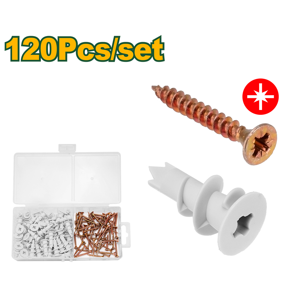 Kit de Tornillos Fix Punta Aguja con Tarugos para Durlock Jadever JDXT1B01